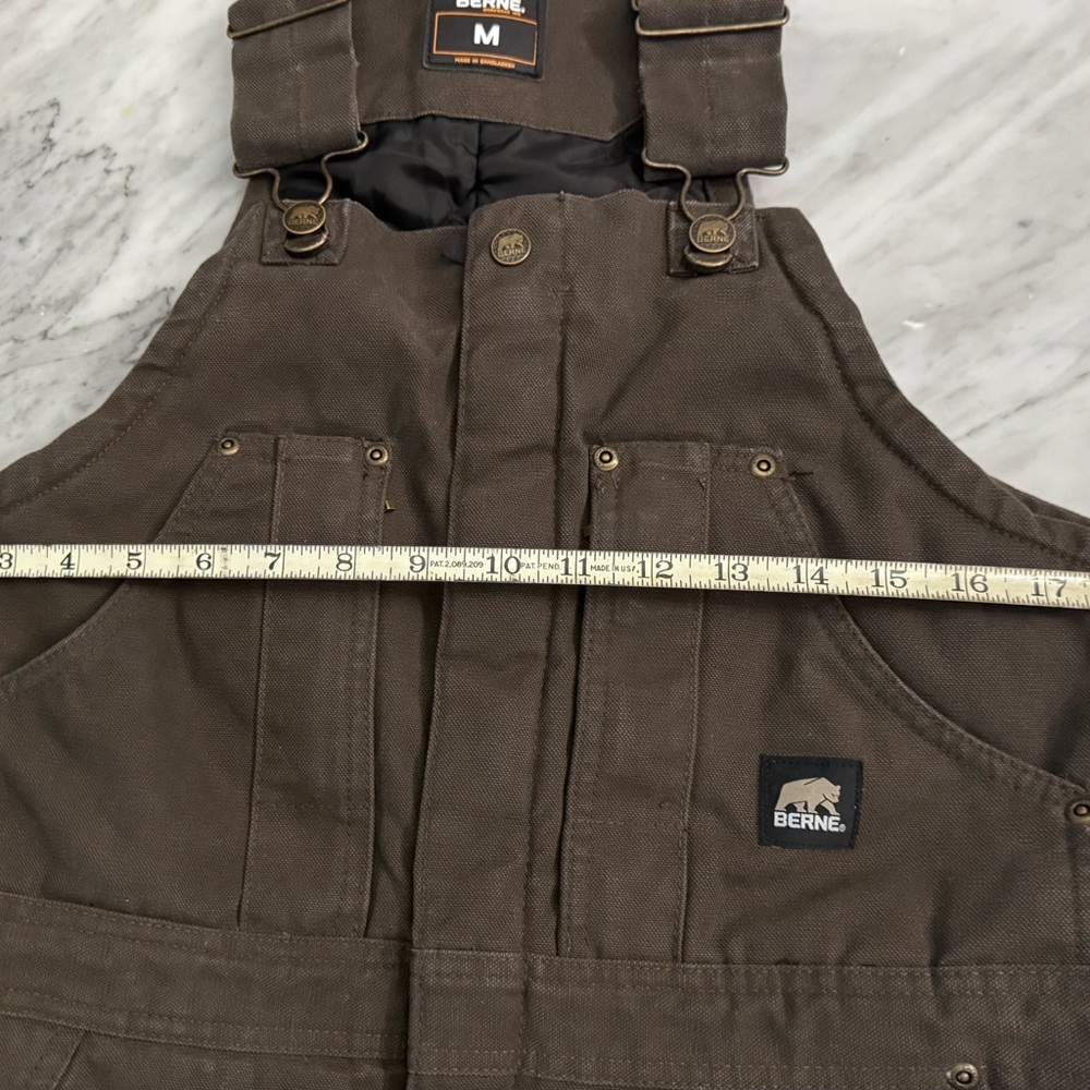 Like New! MOVING! EVYTHNG MUsT GO! Berne Men Insulated Washed Duck Bibs Overall - Picture 6 of 16